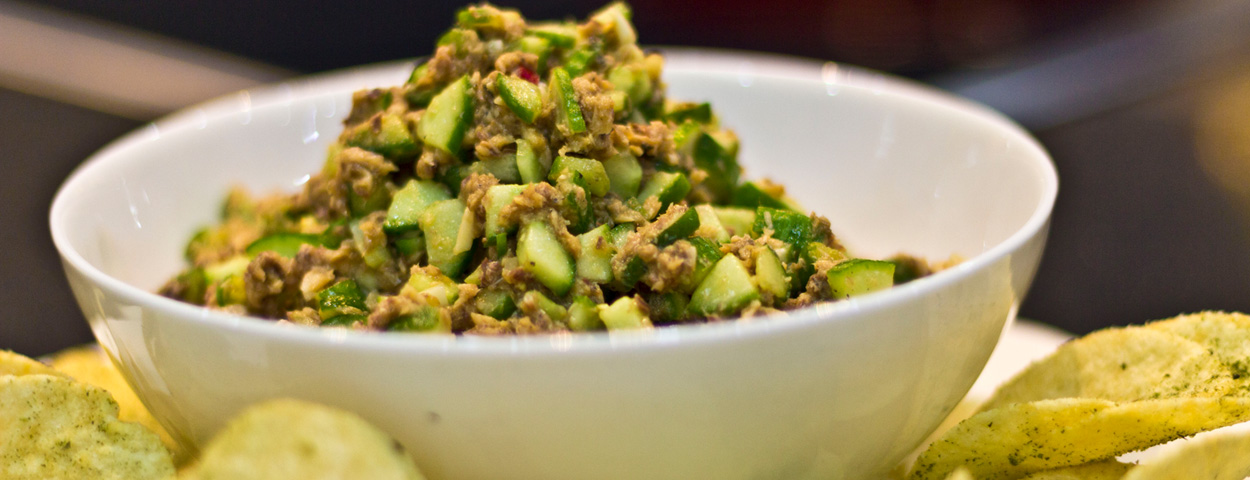 Cucumber And Sardines Dip