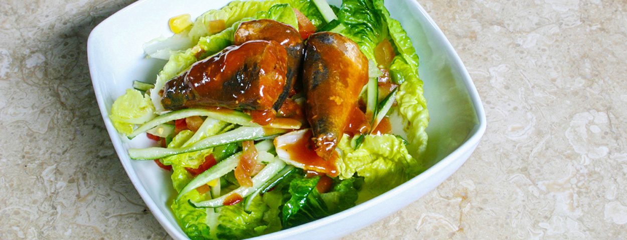 Tomato Salad With Sardines